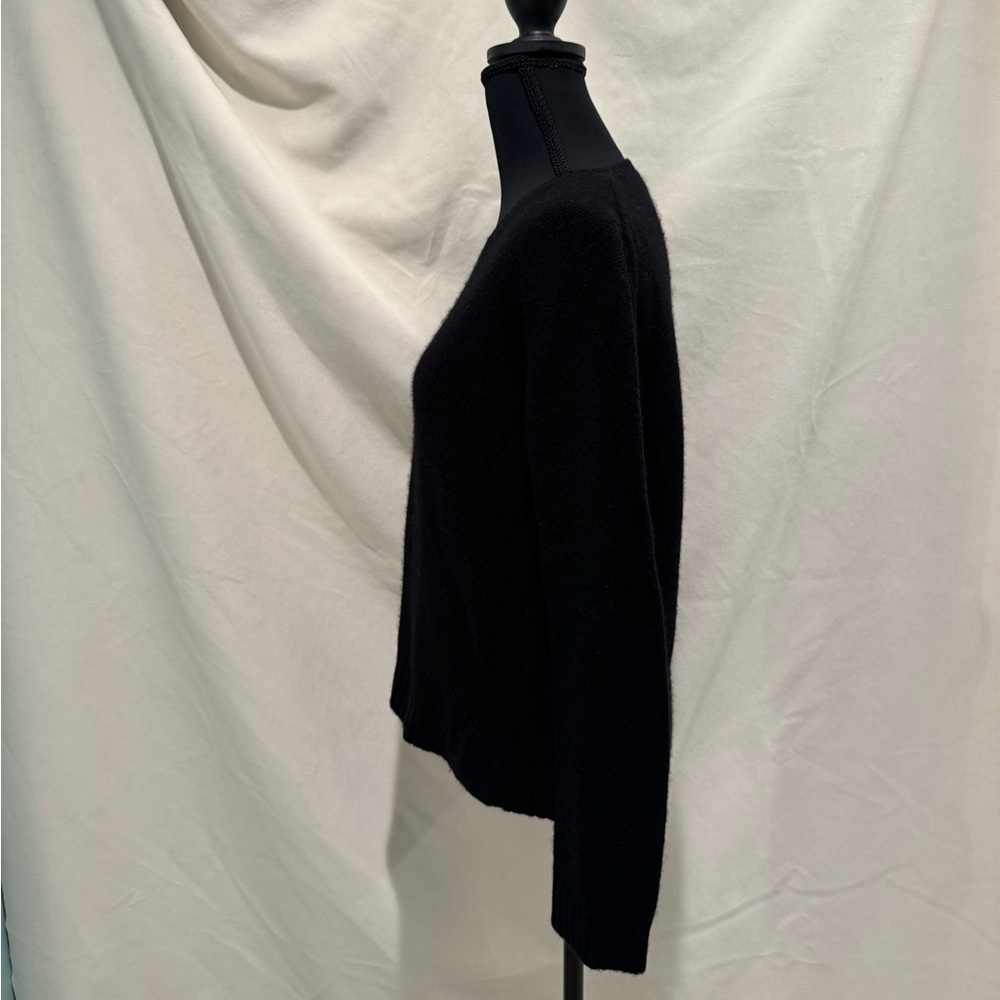 Skull Cashmere Black Sweater with Skull Tan Camouflage Design On Back - Picture 3 of 16
